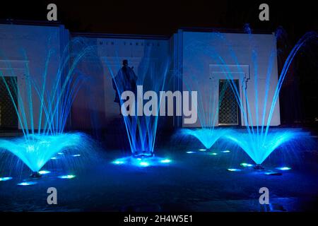 Tanguis-Brunnen am Magic Water Circuit (der weltweit größte Brunnenkomplex) Park des Reservats, Lima, Peru, Südamerika Stockfoto