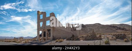 In der Geisterstadt von Rhyolith im Death Valley, Nevada Stockfoto