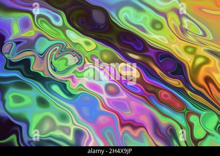 Abstrakt strukturierter mehrfarbiger Fantasy-Hintergrund. Stockfoto