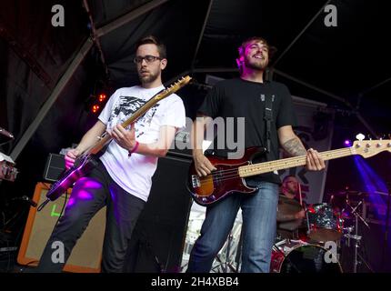 Polar Bear Club im Konzert während des Slam Dunk Festival 2013 - Wolverhampton Stockfoto