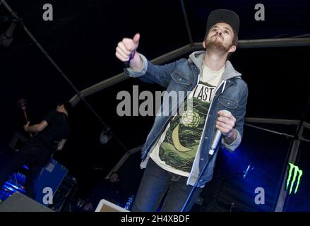 Woe is Me in concert während des Slam Dunk Festival 2013 - Wolverhampton Stockfoto