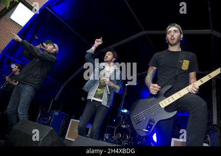 Woe is Me in concert während des Slam Dunk Festival 2013 - Wolverhampton Stockfoto