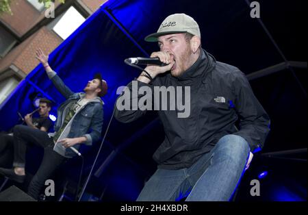 Woe is Me in concert während des Slam Dunk Festival 2013 - Wolverhampton Stockfoto