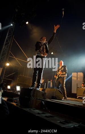 The Hives in concert during Download Festival in Donnington Park, Leicestershire. Stockfoto