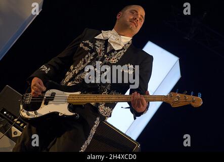 The Hives in concert during Download Festival in Donnington Park, Leicestershire. Stockfoto