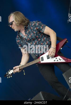 Motorhead im Konzert während des Download Festivals in Donnington Park, Leicestershire. Stockfoto