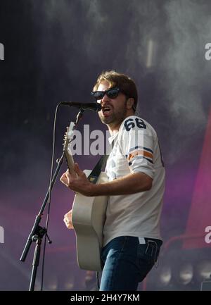 Justin Hayward-Young von den Impfstoffen, die live beim Leeds Festival 2016 im Bramham Park, Großbritannien, auftreten. Bilddatum: Freitag, 26. August 2016. Foto: Katja Ogrin/ EMPICS Entertainment. Stockfoto