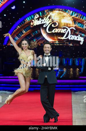 Joe McFadden und Katya Jones posieren während der Fotocall vor der Eröffnungsnacht der Strictly Come Dancing Tour 2018 in der Arena Birmingham, Großbritannien. Bilddatum: Donnerstag, 18. Januar 2018. Foto: Katja Ogrin/ EMPICS Entertainment. Stockfoto