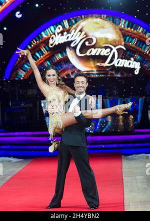 Joe McFadden und Katya Jones posieren während der Fotocall vor der Eröffnungsnacht der Strictly Come Dancing Tour 2018 in der Arena Birmingham, Großbritannien. Bilddatum: Donnerstag, 18. Januar 2018. Foto: Katja Ogrin/ EMPICS Entertainment. Stockfoto