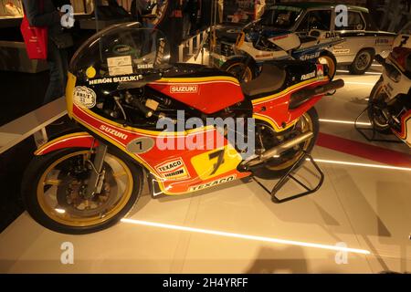 Barry Sheene Silverstone Erleben Sie Silverstone Northamptonshire UK NR 7 Suzuki Texaco Stand Speed WIN Sieger Nr 1 Champion Sieger Sieger Nr 1 Champion Sieger Sieger Stockfoto