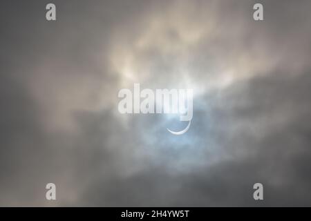 Sonnenfinsternis im Jahr 2015, von England aus gesehen Stockfoto