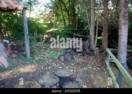 Römischer Töpferofen im Vindolanda Fort und Museum, Bardon Mill, Hexham, Northumberland, England, VEREINIGTES KÖNIGREICH Stockfoto