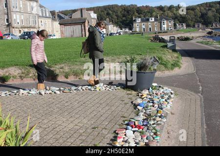 Millport, North Ayrshire, Schottland ist die einzige Stadt auf der Insel Great Cumbrae im Firth of Clyde vor der Küste des britischen Festlandes, Stockfoto