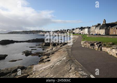 Millport, North Ayrshire, Schottland ist die einzige Stadt auf der Insel Great Cumbrae im Firth of Clyde vor der Küste des britischen Festlandes, Stockfoto