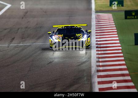 60 Schiavoni Claudio (ita), Piccini Andrea (ita), Cressoni Matteo (ita), Iron Lynx, Ferrari 488 GTE Evo, Action während der 8 Stunden von Bahrain, 6. Lauf der FIA-Langstrecken-Weltmeisterschaft 2021, FIA WEC, auf dem Bahrain International Circuit, vom 4. Bis 6. November 2021 in Sakhir, Bahrain - Foto: Joao Filipe/DPPI/LiveMedia Stockfoto