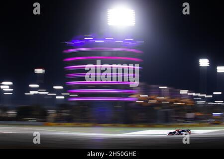 Sakhir, Bahrain. November 2021. 22 Hanson Philip (gbr), Scherer Fabio (che), Albuquerque Filipe (por), United Autosports USA, Oreca 07 - Gibson, Aktion während der 8 Stunden von Bahrain, 6. Runde der FIA-Langstrecken-Weltmeisterschaft 2021, FIA WEC, auf dem Bahrain International Circuit, vom 4. Bis 6. November 2021 in Sakhir, Bahrain - Foto: Joao Filipe/DPPI/LiveMedia Kredit: Independent Photo Agency/Alamy Live News Stockfoto