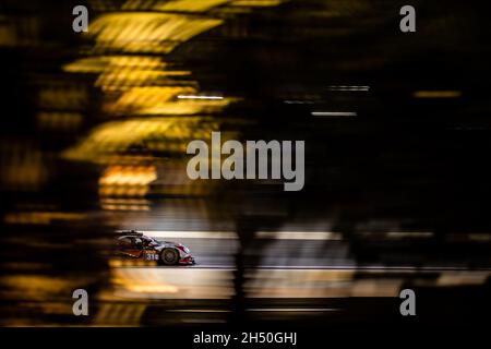 Sakhir, Bahrain. November 2021. 31 Frijns Robin (nld), Habsburg-Lothringen Ferdinand (aut), Milesi Charles (Fra), Team WRT, Orica 07 - Gibson, Aktion während der 8 Stunden von Bahrain, 6. Runde der FIA-Langstrecken-Weltmeisterschaft 2021, FIA WEC, auf dem Bahrain International Circuit, vom 4. Bis 6. November 2021 in Sakhir, Bahrain - Foto: Germain Hazard/DPPI/LiveMedia Credit: Independent Photo Agency/Alamy Live News Stockfoto