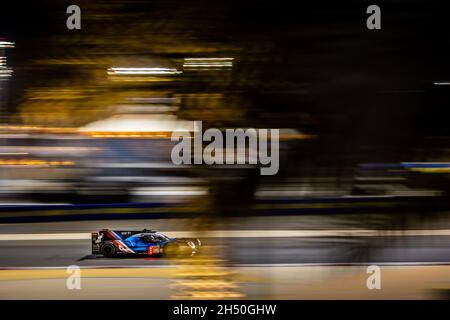 Sakhir, Bahrain. November 2021. 36 Negrao Andre (BH), Lapierre Nicolas (Fra), Vaxiviere Matthieu (Fra), Alpine Elf Matmut, Alpine A480 - Gibson, Aktion während der 8 Stunden von Bahrain, 6. Runde der FIA-Langstrecken-Weltmeisterschaft 2021, FIA WEC, auf dem Bahrain International Circuit, vom 4. Bis 6. November 2021 in Sakhir, Bahrain - Foto: Germain Hazard/DPPI/LiveMedia Kredit: Independent Photo Agency/Alamy Live News Stockfoto