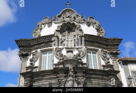 Die Kirche des Espirito Santo in Ribeira Grande, Sao Miguel Insel, Azoren Stockfoto