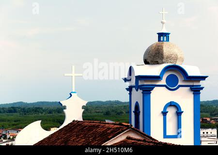 Salvador, Bahia, Brasilien - 22. November 2015: Panoramablick auf die Stadt Itubera im brasilianischen Bundesstaat Bahia. Stockfoto