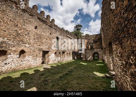 Gondar, Schloss, Äthiopien, Ahmara-Region, Afrika Stockfoto