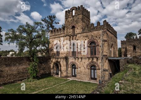 Gondar, Schloss, Äthiopien, Ahmara-Region, Afrika Stockfoto