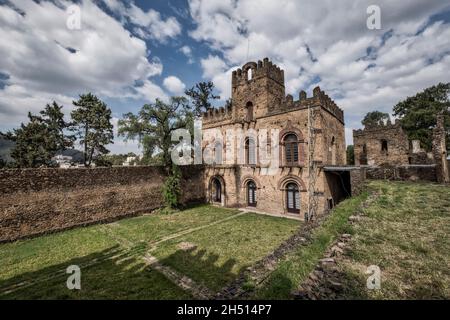 Gondar, Schloss, Äthiopien, Ahmara-Region, Afrika Stockfoto