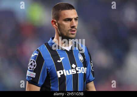 Bergamo, Italien, 2. November 2021. Merih Demiral von Atalanta während des UEFA Champions League-Spiels im Stadio di Bergamo, Bergamo. Bildnachweis sollte lauten: Jonathan Moscrop / Sportimage Stockfoto