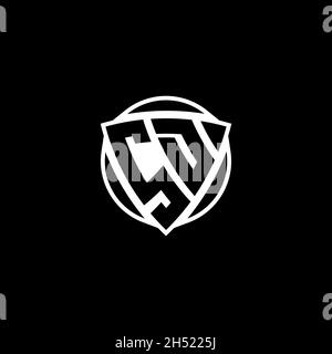 SD Monogram Logo Brief mit Dreieck Schild und kreisförmigen Stil Design auf isoliertem Hintergrund. Dreieck-Monogramm-Logo, Schild-Monogramm-Logo, Trian Stock Vektor