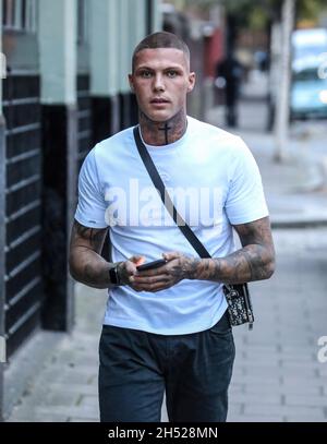 London, Großbritannien. Oktober 2021. Danny Bibby kommt bei einem All Star Entertainment Fotoshooting in London an. (Foto von Brett Cove/SOPA Images/Sipa USA) Quelle: SIPA USA/Alamy Live News Stockfoto