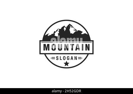 Berg / Reise / Abenteuer Hipster Logo Design Inspiration Vektor Stock Vektor