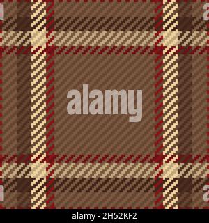 Nahtloses Muster aus schottischem Tartan-Karo. Wiederholbarer Hintergrund mit Check-Fabric-Textur. Flache Vektor-Kulisse mit gestreiftem Textildruck. Stock Vektor
