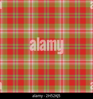 Karo-Karo-Nahtloses Muster. Vektor Hintergrund der textilen Ornament. Flaches Stoffdesign. Tartan. Stock Vektor