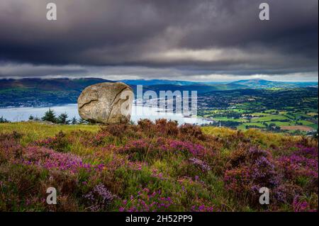 Cloughmore Stone, Rostrevor, County Down, Nordirland Stockfoto