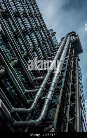 Loyds Building Lookup - London Financial District Stockfoto