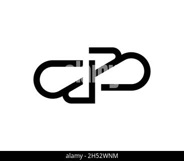 Anfangsbuchstabe BB Logo Design Vektor Stock Vektor