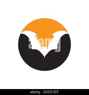 Design-Vorlage für Fledermaus-Logo-Illustration Stock Vektor