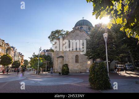 Kirche des Heiligen Nikolaus der Seeleute in Varna Stadt und Badeort im Golf von Varna, Region Nordbulgarien Stockfoto