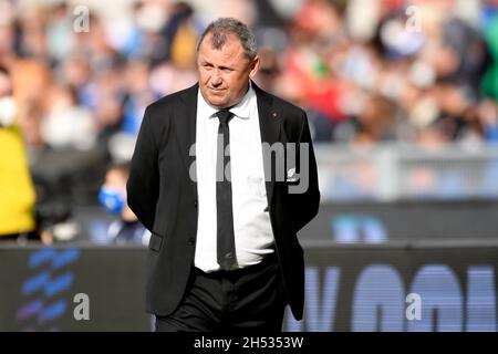 Rom, Italien. November 2021. Ian Foster Trainer von All Balcks beim Rugby Autumn Nations Series 2021 Testspiel zwischen Italien und All Blacks/Neuseeland im Olimpico-Stadion in Rom (Italien), 06. November 2021. Foto Antonietta Baldassarre/Insidefoto Kredit: Insidefoto srl/Alamy Live News Stockfoto