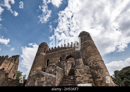 Gondar, Schloss, Äthiopien, Ahmara-Region, Afrika Stockfoto