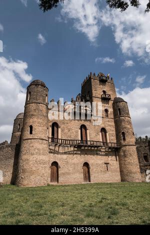 Gondar, Schloss, Äthiopien, Ahmara-Region, Afrika Stockfoto