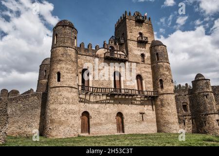 Gondar, Schloss, Äthiopien, Ahmara-Region, Afrika Stockfoto