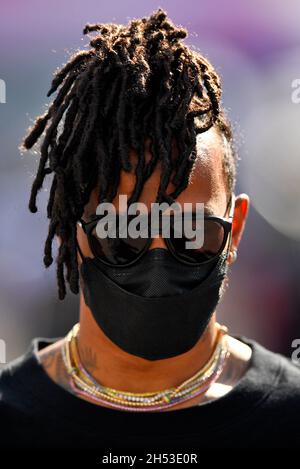 Mexiko-Stadt, Mexiko. November 2021. Lewis Hamilton (GBR) Mercedes AMG F1. Großer Preis von Mexiko, Samstag, 6. November 2021. Mexiko-Stadt, Mexiko. Quelle: James Moy/Alamy Live News Stockfoto