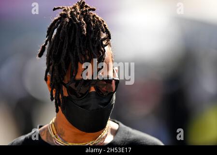 Mexiko-Stadt, Mexiko. November 2021. Lewis Hamilton (GBR) Mercedes AMG F1. Großer Preis von Mexiko, Samstag, 6. November 2021. Mexiko-Stadt, Mexiko. Quelle: James Moy/Alamy Live News Stockfoto