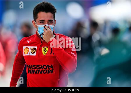 Mexiko-Stadt, Mexiko. November 2021. Charles Leclerc (MON) Ferrari. Großer Preis von Mexiko, Samstag, 6. November 2021. Mexiko-Stadt, Mexiko. Quelle: James Moy/Alamy Live News Stockfoto