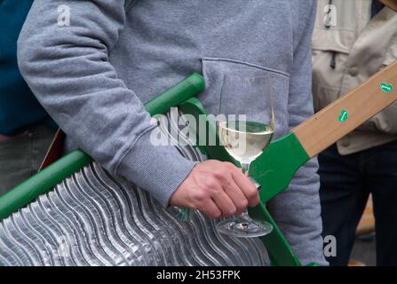 Wien, Österreich. 12. April 2008. Steiermark Dorf am Wiener Rathausplatz Stockfoto