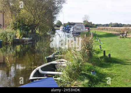 West Somerton staitthe, Norfolk Broads, England, Großbritannien Stockfoto