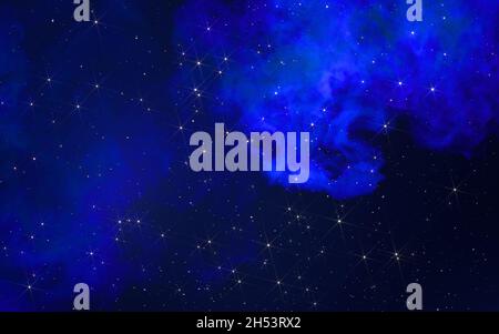 Nebel und farbiger Rauch, 3d-Rendering. Digitale Zeichnung des Computers. Stockfoto