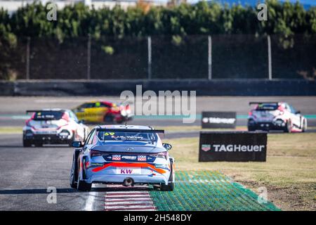 69 Vernay Jean-Karl (Fra), Engstler Hyundai N Liqui Moly Racing Team, Hyundai Elantra N TCR, Aktion während des FIA WTCR Race 2021 in Italien, 7. Lauf des FIA World Touring Car Cup 2021, auf dem Adria International Raceway, vom 6. Bis 7. November 2021 in Adria, Italien - Foto: Clement Luck/DPPI/LiveMedia Stockfoto