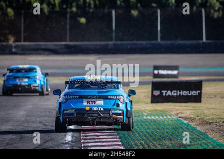 100 Muller Yvan (Fra), Cyan Racing Lynk & Co, Lync & Co 03 TCR, Aktion während des FIA WTCR Race 2021 in Italien, 7. Lauf des FIA World Touring Car Cup 2021, auf dem Adria International Raceway, vom 6. Bis 7. November 2021 in Adria, Italien - Foto: Clement Luck/DPPI/LiveMedia Stockfoto